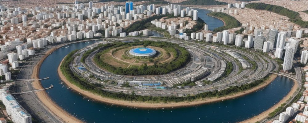 Representação visual da gestão de projetos no serviço público, mostrando planejamento, execução e resultados positivos.