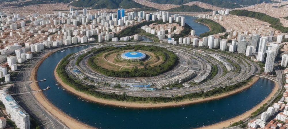 Representação visual da gestão de projetos no serviço público, mostrando planejamento, execução e resultados positivos.