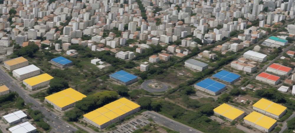 Visão geral da gestão de trânsito com elementos visuais de mobilidade urbana, segurança viária e legislação de trânsito.