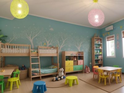 Crianças praticando ginástica na escola, demonstrando coordenação e alegria em um ambiente educativo