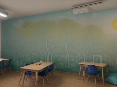 Ilustração mostrando Paulo Freire e Jean Piaget inspirando a educação em uma sala de aula moderna, com alunos engajados.