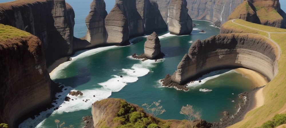 Imagem de um guia de turismo regional apresentando destinos turísticos e dicas de viagem para explorar a região