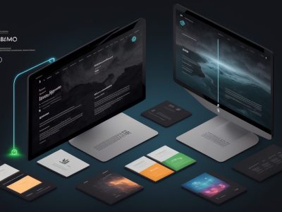 Ilustração de um desenvolvedor usando HTML5 e CSS para criar um site moderno, com destaque para as tags e estrutura semântica.