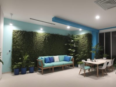 Ilustração de um ambiente de trabalho seguro e saudável, com foco em higiene ocupacional e bem-estar dos trabalhadores.