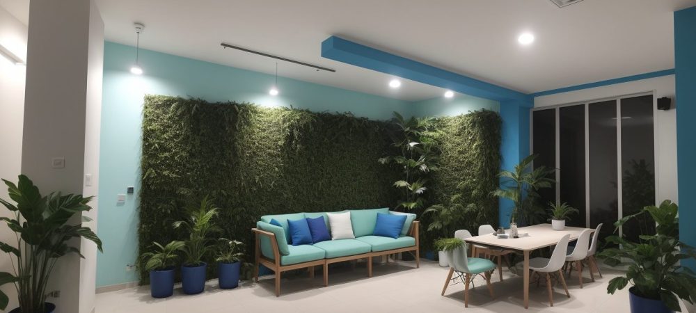 Ilustração de um ambiente de trabalho seguro e saudável, com foco em higiene ocupacional e bem-estar dos trabalhadores.