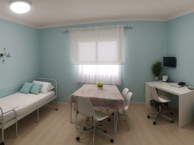 Representação visual de um ambiente de trabalho seguro e saudável, com foco na higiene ocupacional e seus benefícios para os servidores públicos