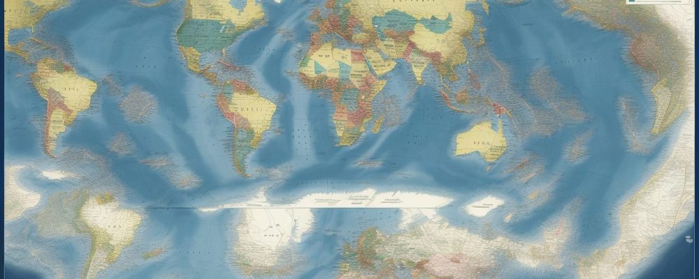 Ilustração mostrando eventos da história contemporânea, como a Segunda Guerra Mundial e globalização, impactando o serviço público.