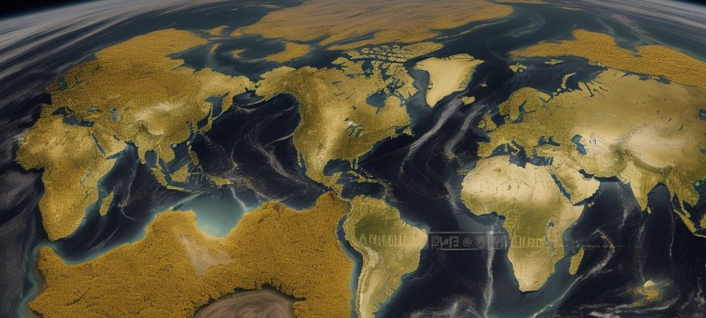 História Contemporânea: Uma Jornada Visual pelo Século XX Imagem que representa a história contemporânea, com elementos visuais da Revolução Francesa, Primeira e Segunda Guerra Mundial e globalização