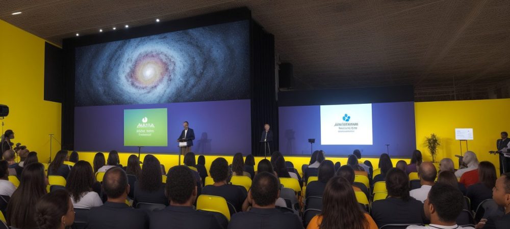 Uma cena vibrante refletindo a importância da história da arte na educação e cultura.