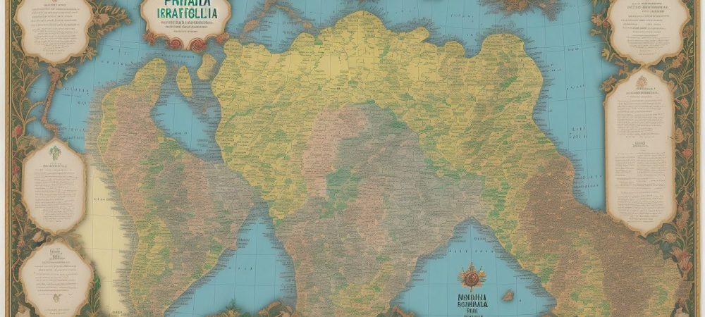 Representação visual da história do Brasil, com foco nos períodos colonial, imperial e republicano, ilustrando a independência e o Brasil colônia.