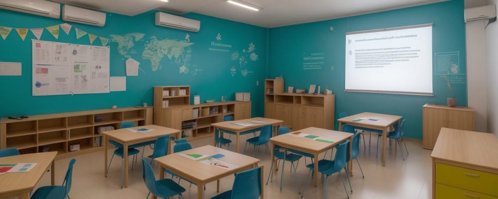 Educadores avaliando sinais de dificuldades de aprendizagem em um ambiente colaborativo