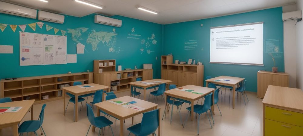 Educadores avaliando sinais de dificuldades de aprendizagem em um ambiente colaborativo