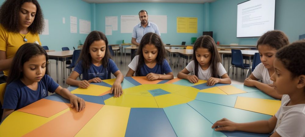 Professores observando alunos para identificar dificuldades de aprendizagem em sala de aula