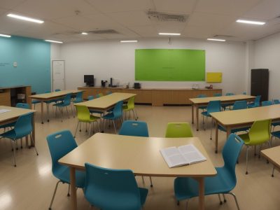 Professores observando alunos com dificuldades de aprendizagem em sala de aula.