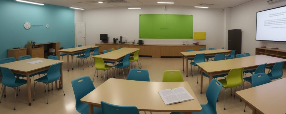 Professores observando alunos com dificuldades de aprendizagem em sala de aula.