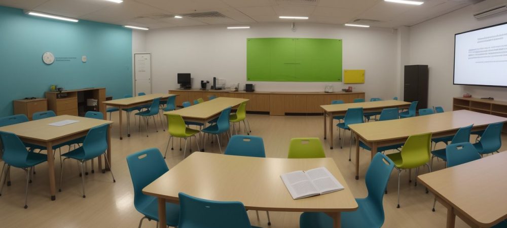 Professores observando alunos com dificuldades de aprendizagem em sala de aula.