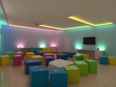 Crianças com altas habilidades participando de atividades em sala de aula, com foco no desenvolvimento e no curso online