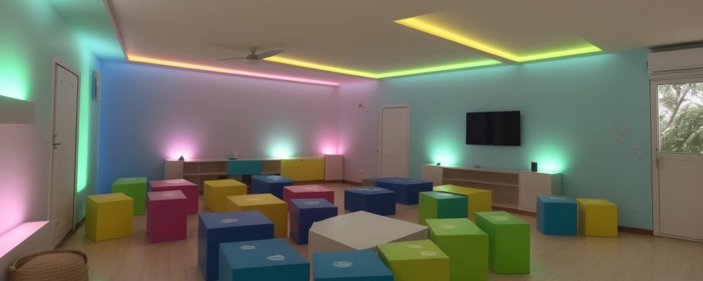 Crianças com altas habilidades participando de atividades em sala de aula, com foco no desenvolvimento e no curso online