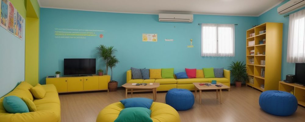 Sala de aula dinâmica com alunos utilizando jogos para dislexia e novas estratégias de ensino