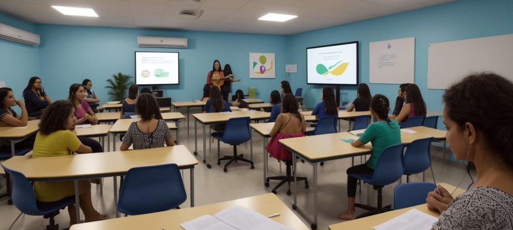 Sala de aula com estudantes demonstrando sinais de dificuldades de aprendizagem e apoio educacional