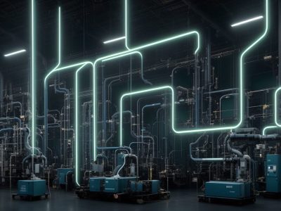 Montagem de sistemas eletrônicos industriais com foco em automação e eficiência.