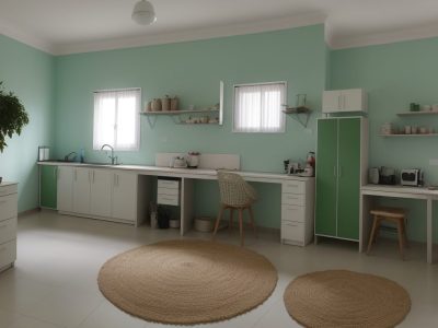 Laboratório de análise de solos com amostras e equipamentos técnicos para avaliar fertilidade do solo