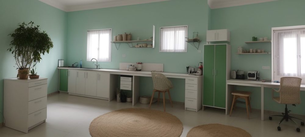 Laboratório de análise de solos com amostras e equipamentos técnicos para avaliar fertilidade do solo