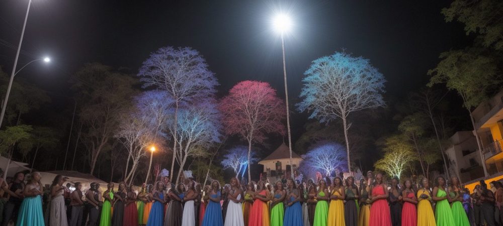 Detalhes sobre a escolha de alto falantes ideais para eventos, incluindo alto falantes subwoofer e tweeter.