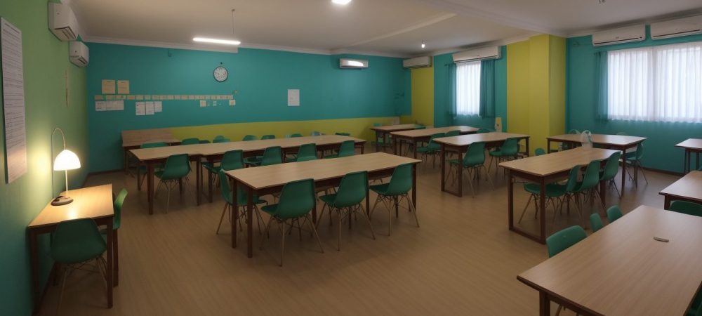 Cena em sala de aula destacando identificação precoce de dificuldades de aprendizagem com alunos atentos