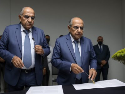 Mestre de cerimônia conduzindo evento público com fluidez e profissionalismo, envolvendo o público.