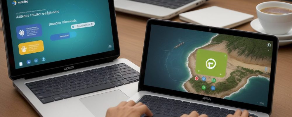 Ilustração mostrando pessoas de diferentes idades e origens acessando a internet e participando de cursos de informática, representando a inclusão digital e seus benefícios.