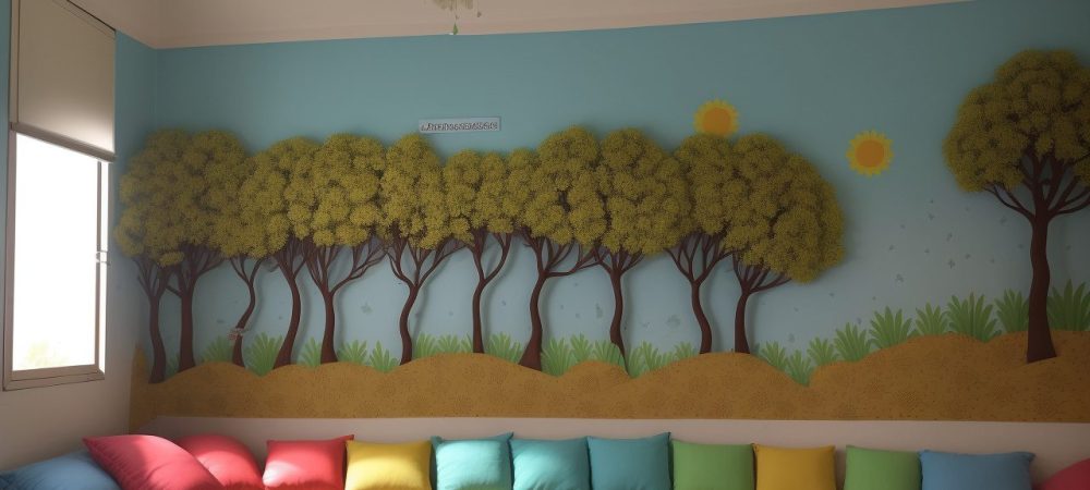 Crianças em sala de aula inclusiva, com foco em estratégias para auxiliar crianças com TOC, promovendo um ambiente acolhedor e adaptado