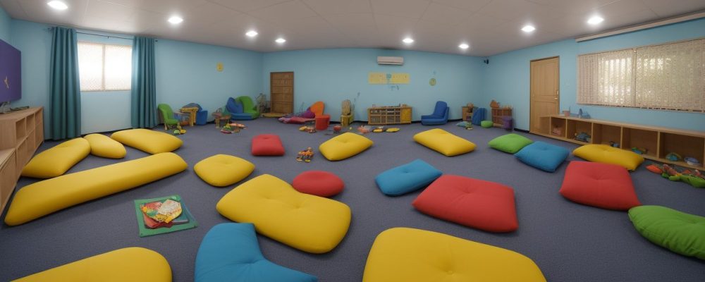 Ilustração de inclusão escolar mostrando crianças de diferentes origens e necessidades aprendendo juntas em sala de aula.