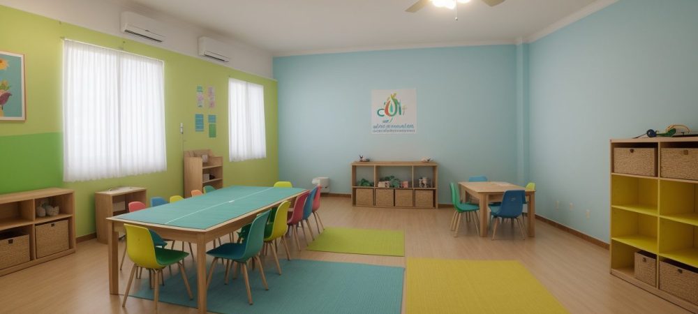 Crianças com autismo em sala de aula inclusiva, com atividades e recursos para promover a inclusão escolar