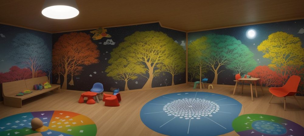 Crianças aprendendo Braille em sala de aula inclusiva, com foco na educação e inclusão de crianças com deficiência visual.