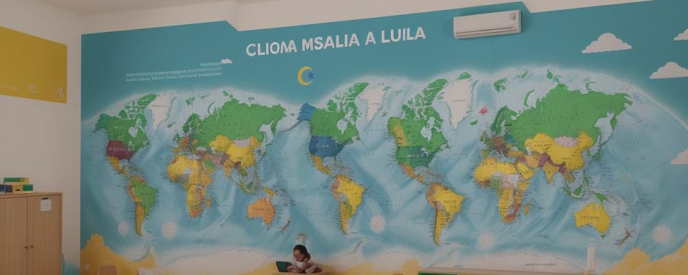 Crianças autistas em sala de aula com professor utilizando estratégias pedagógicas inclusivas e recursos visuais para aprendizado.