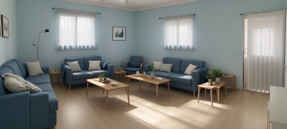 Ambiente de trabalho colaborativo com ferramentas modernas e gráficos de gestão pública.