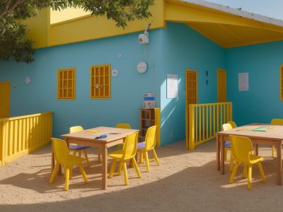 Crianças participando de atividades lúdicas durante aula de educação física infantil