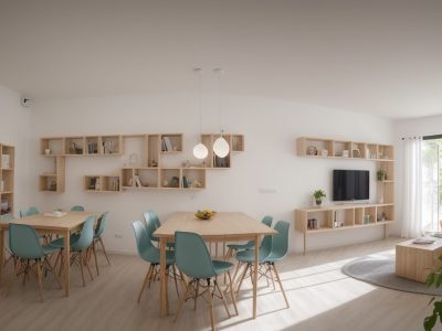 Sala de aula com estudantes utilizando ferramentas digitais interativas para ensino de literatura