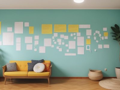 Cenário educacional com psicopedagogo ajudando alunos com dificuldades de aprendizagem