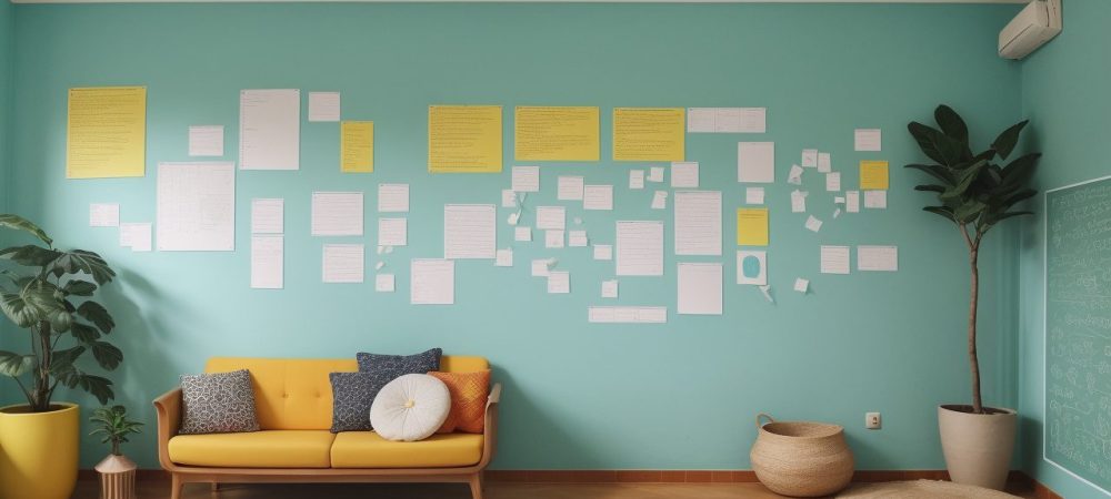 Cenário educacional com psicopedagogo ajudando alunos com dificuldades de aprendizagem