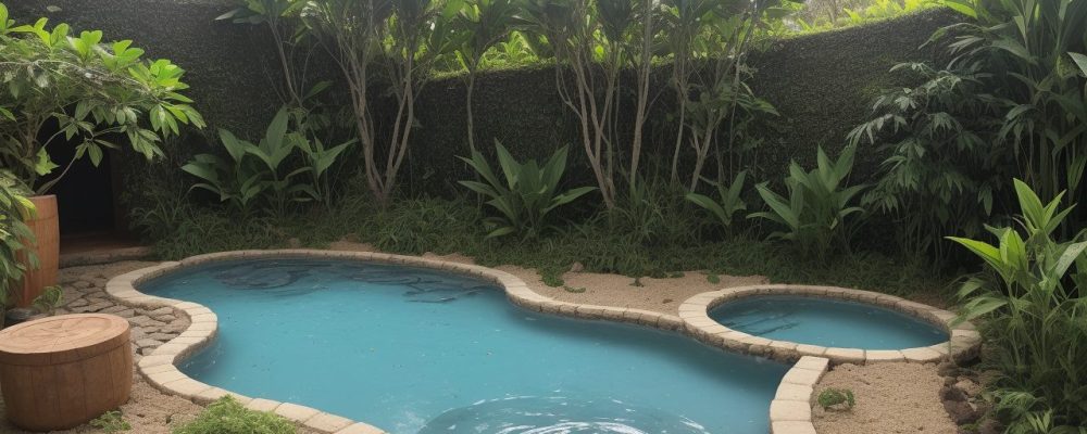 Jardim caseiro com diversas plantas medicinais sendo cultivadas, representando a fitoterapia e seus benefícios.