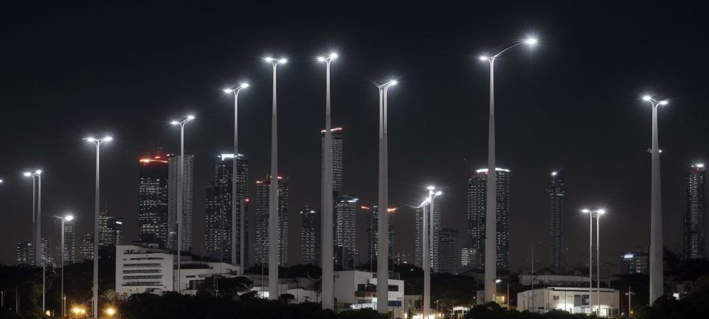 Servidores públicos estudando JavaScript em um ambiente de trabalho moderno, com telas exibindo códigos e dados, representando a transformação digital no serviço público.