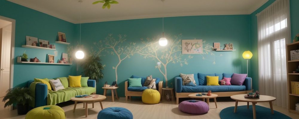 Alunos engajados utilizando jogos educacionais em sala de aula, promovendo aprendizado interativo e divertido