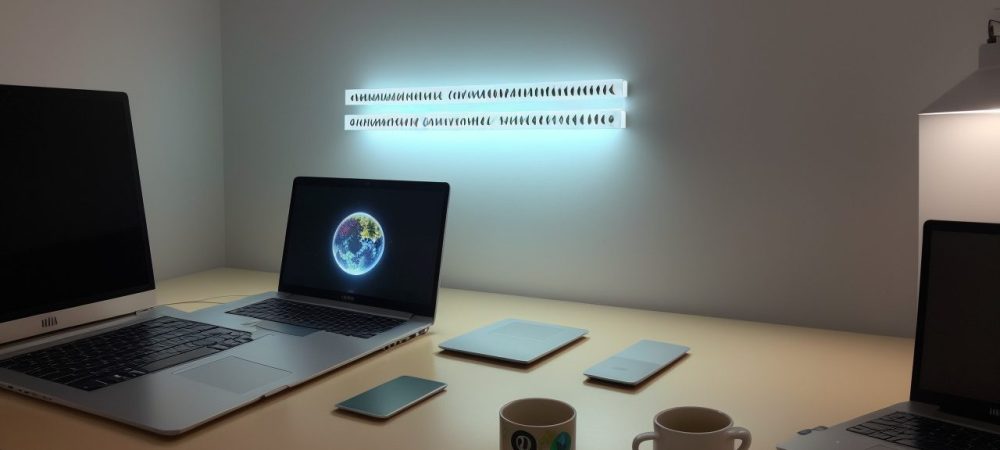 Ambiente de trabalho com ferramentas de gestão, mostrando a otimização do tempo e bem-estar, foco no curso online jornada de trabalho para servidores públicos