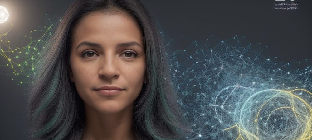 Ilustração mostrando a ponte entre jornalismo científico e divulgação científica, conectando cientistas e o público em geral, com livros e gráficos ao fundo.