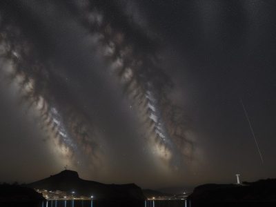 Ilustração de um jornalista trabalhando em seu computador, com notícias em destaque, gráficos de redes sociais e um alerta sobre fake news, simbolizando o jornalismo digital atual.