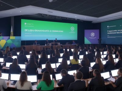 Servidores públicos estudando LGPD em um curso online para aprimorar a gestão de dados e garantir a proteção da privacidade.