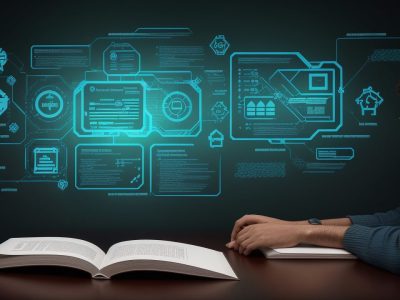 Servidores públicos estudando sobre a LGPD em um curso online, com foco em proteção de dados e privacidade.