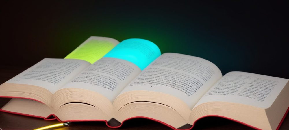 Leitura Dinâmica: Curso Online e Técnicas para Melhorar a Leitura Imagem de um livro aberto com setas indicando velocidade e um cérebro, simbolizando leitura dinâmica e técnicas de leitura rápida.